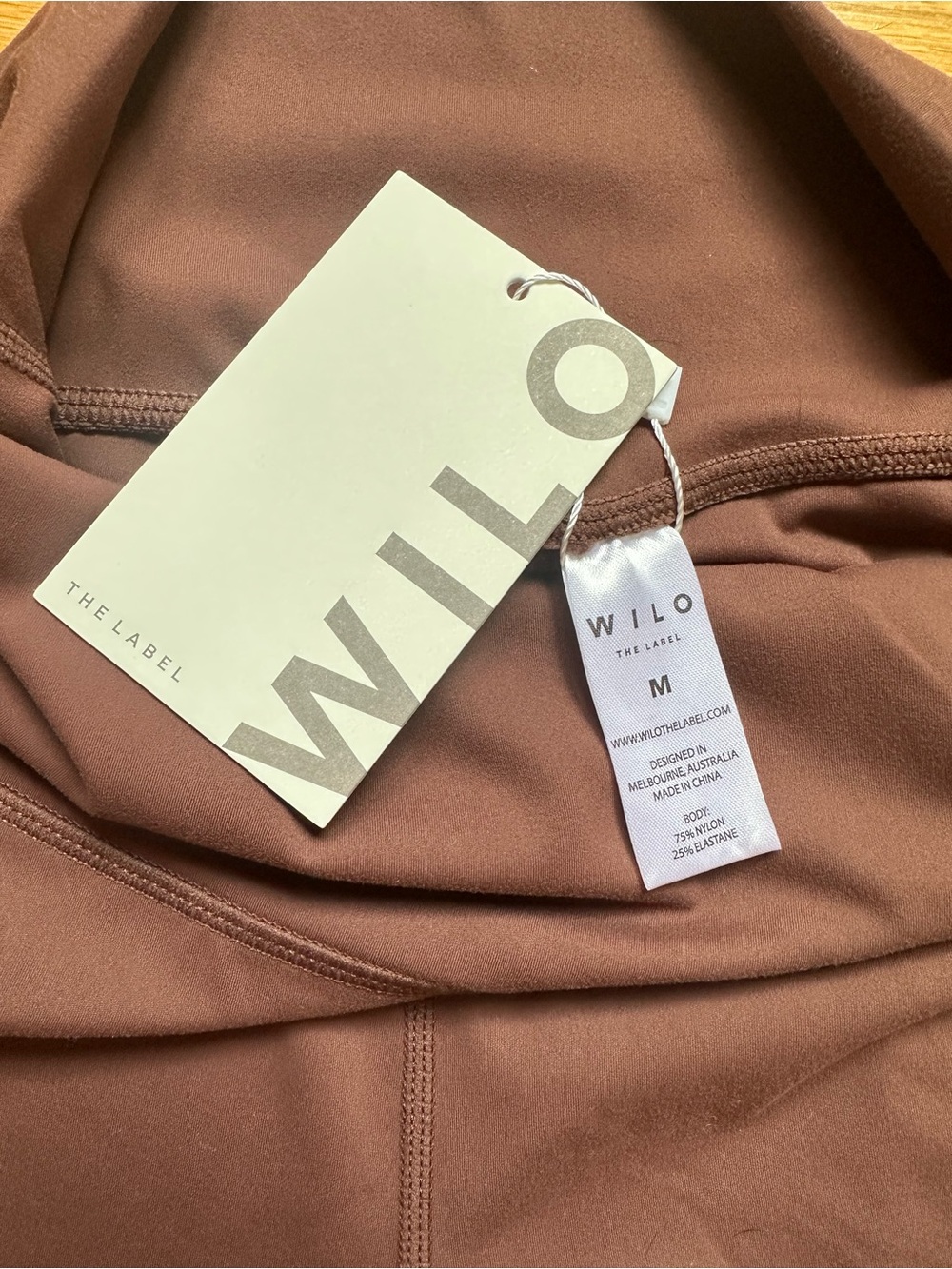NWT WILO Chocolate Brown Leggings - The Label